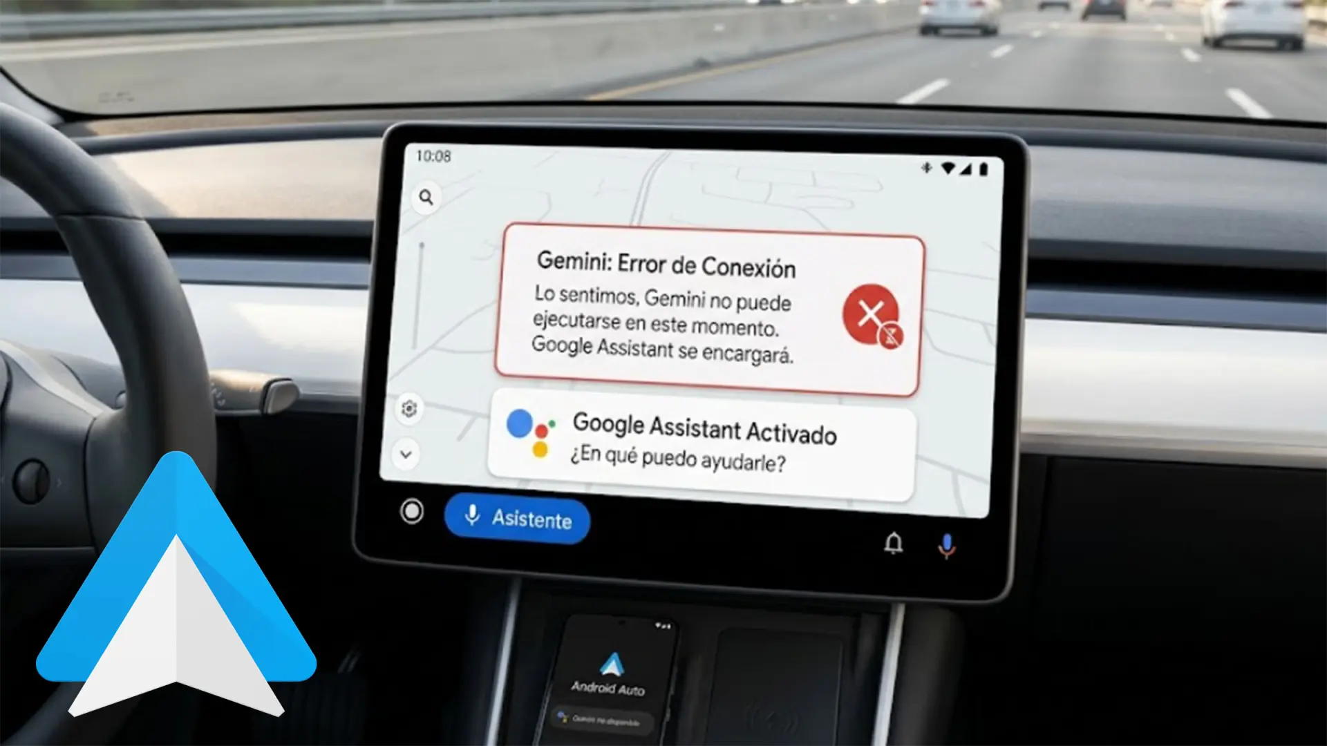 Android auto piégé par un bug redirigeant vers l'assistant ancien