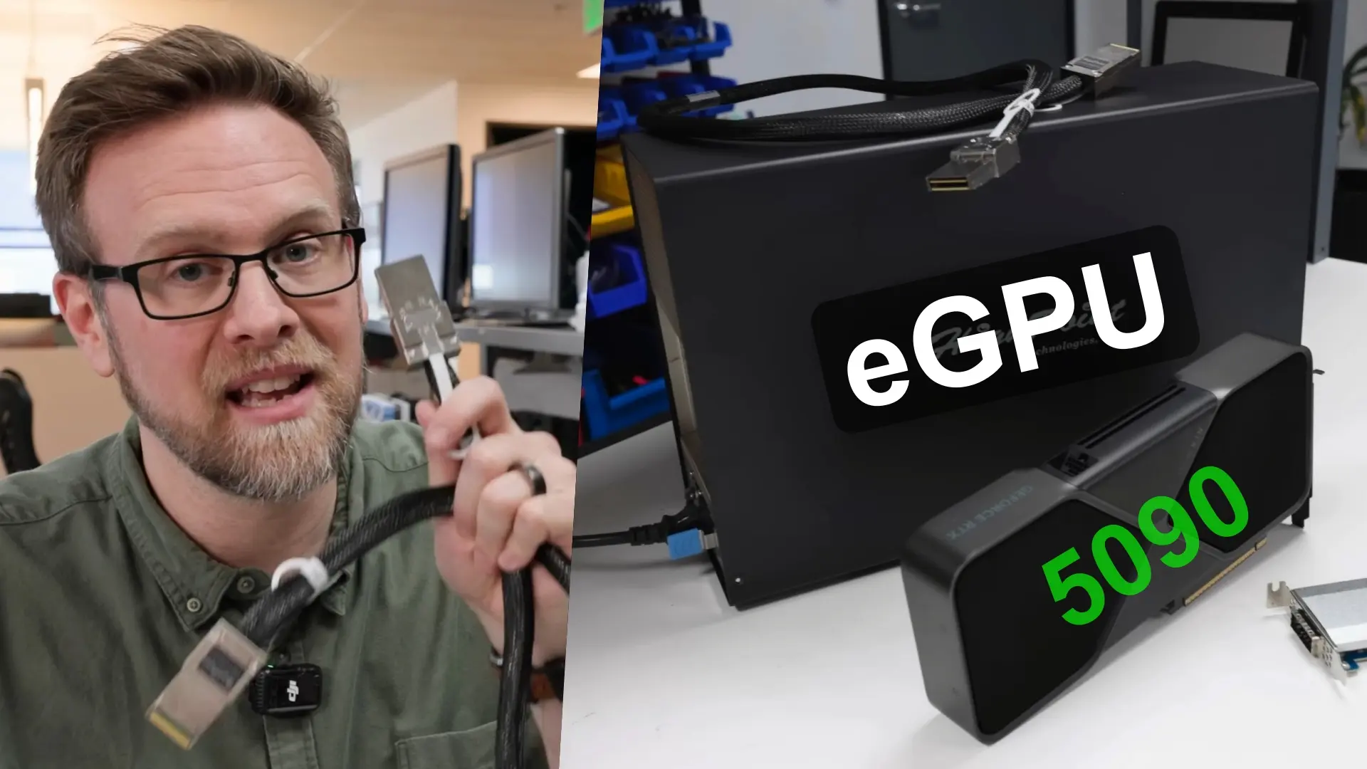 Copprlink révolutionne l'utilisation d'egpu avec la rtx 5090
