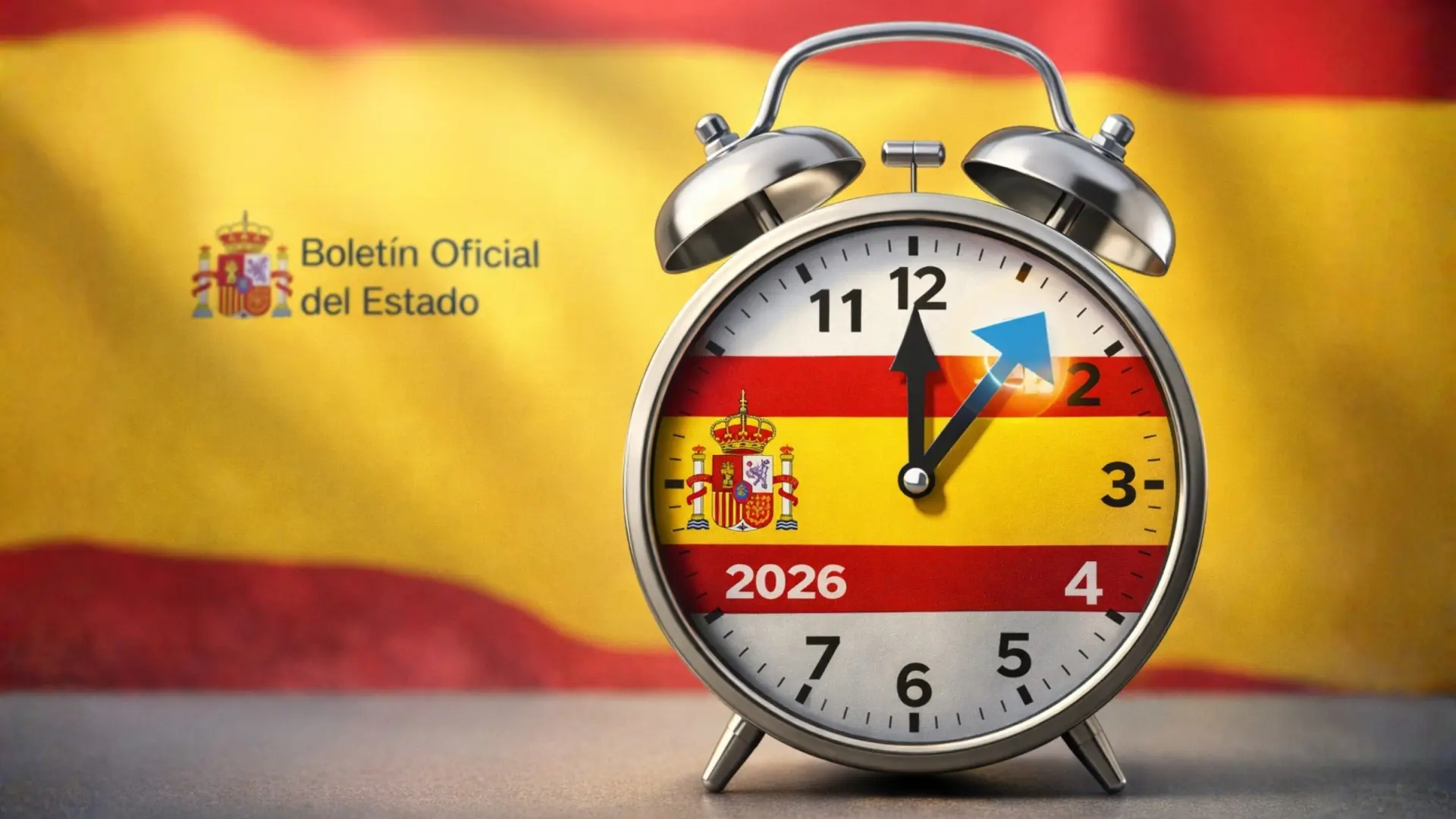 Échéance du changement d'heure en espagne : 28 mars 2026
