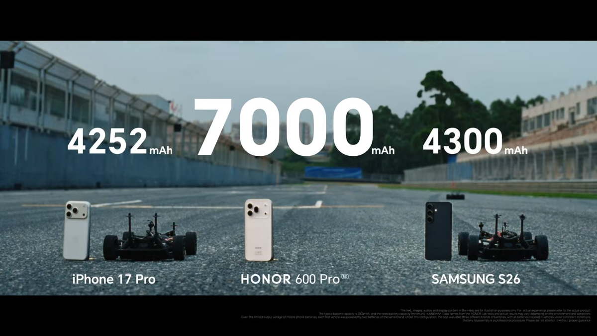 Honor dévoile une bataille de batteries rc, tranchée par son nouveau 600 pro