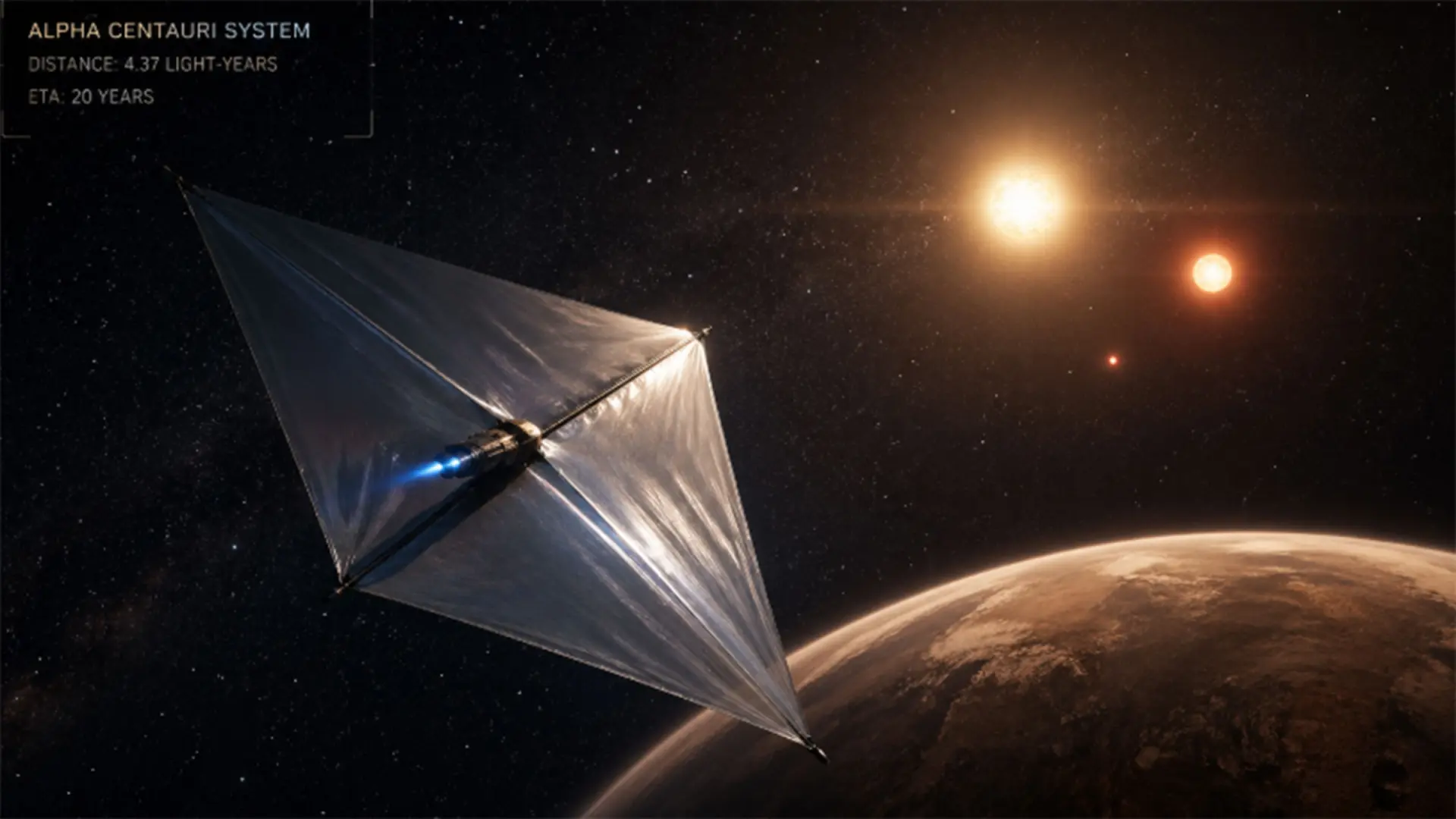 Laser et vies: une voie inattendue vers alpha centauri