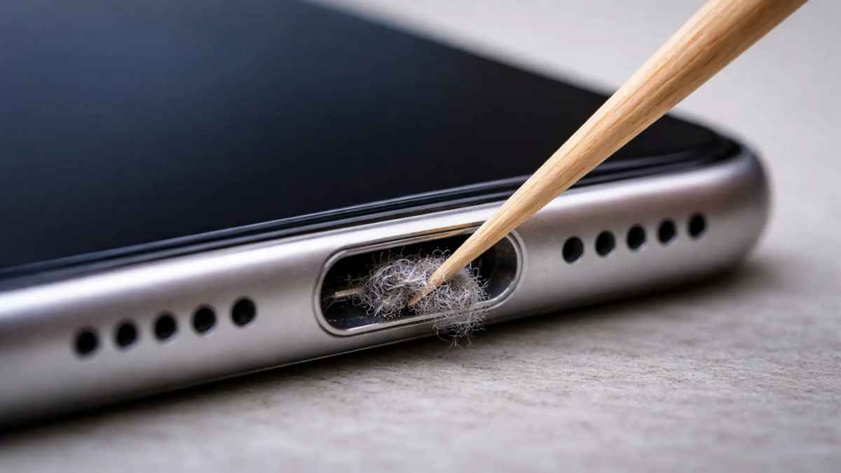 Le piège du port usb-c : la poussière qui rend votre téléphone inopérant