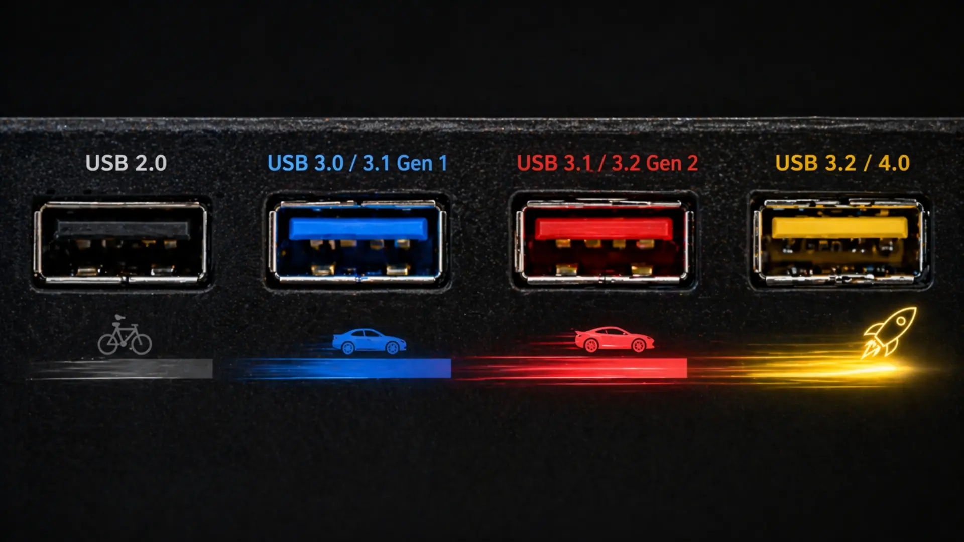 Les ports usb, un code secret à déchiffrer