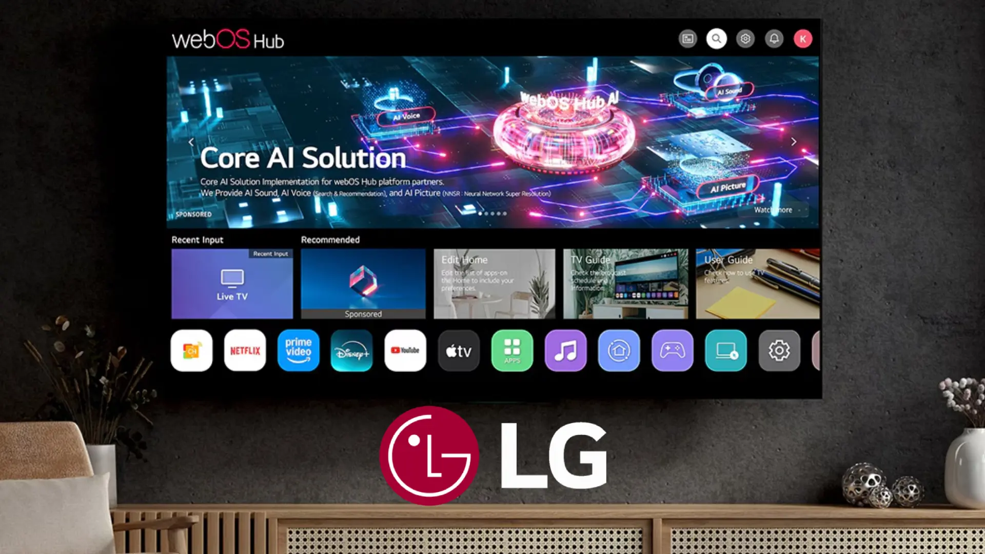 Lg gallery+: votre téléviseur, un tableau vivant. la révolution de l'affichage est là.