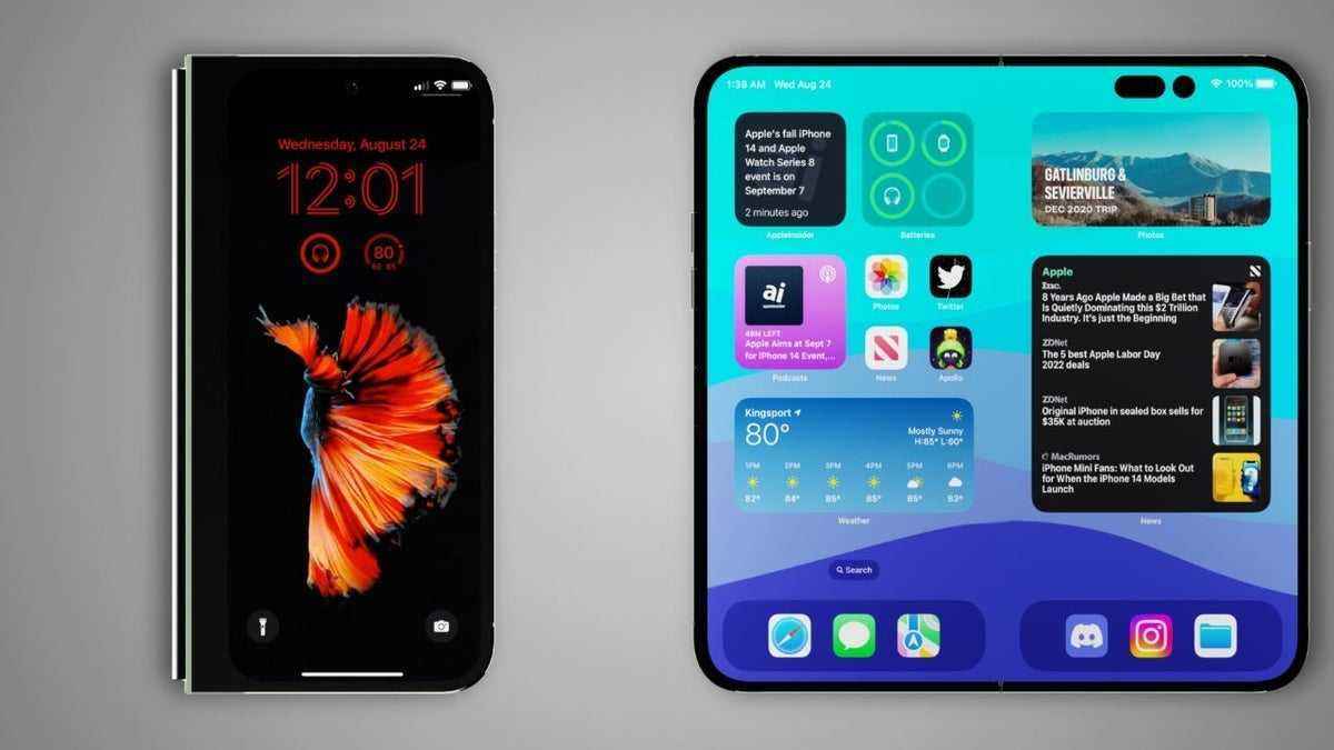 L'iphone fold prêt à révolutionner le marché des smartphones pliants