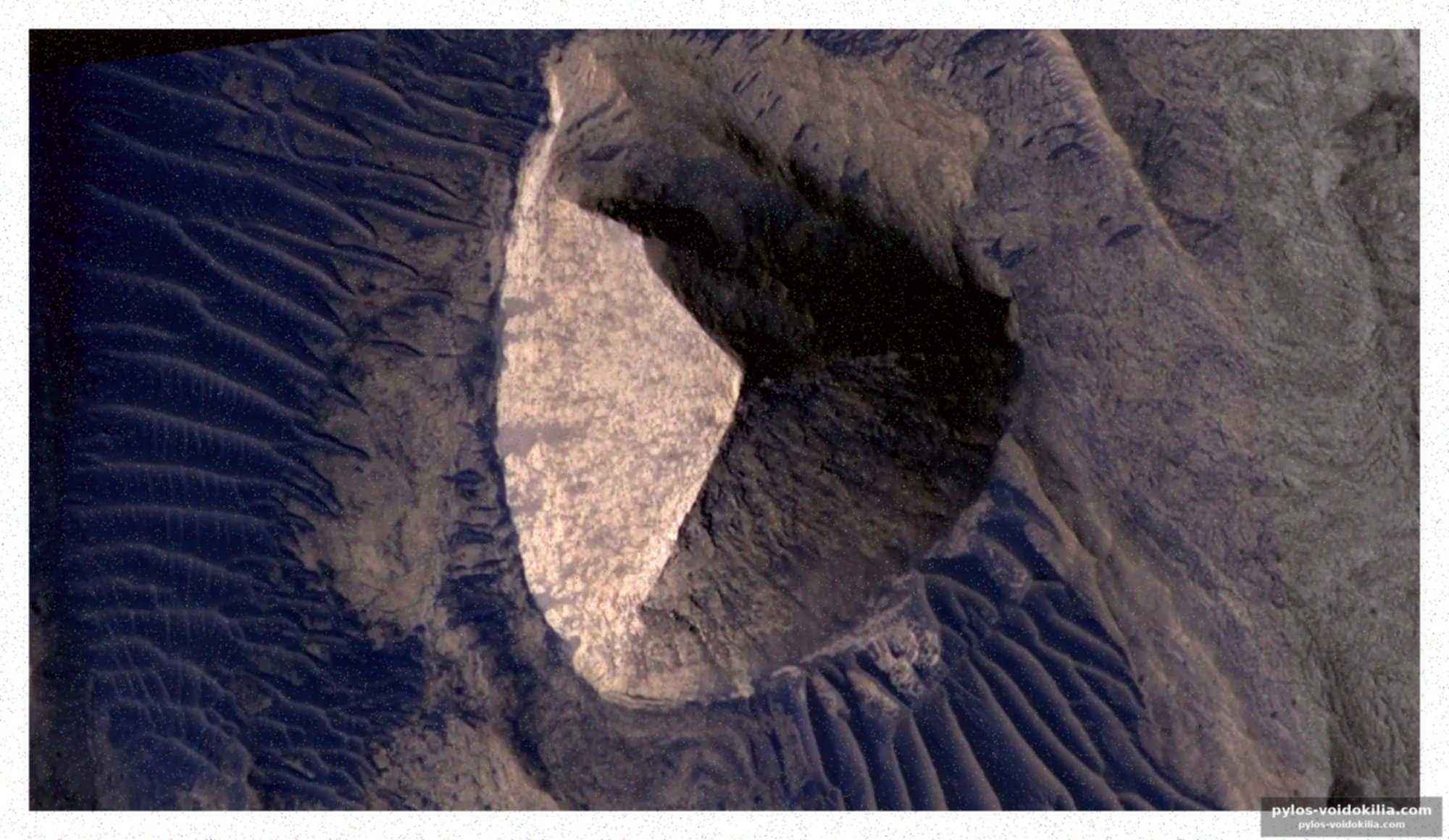 Le candor chasma, théâtre d